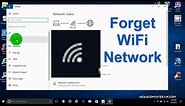 How to delete WiFi history in Windows 10 - Free & Easy - Forget WiFi