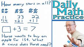 Daily Math Practice - Lesson #3 | 2nd Grade | Class 2 Maths ⭐