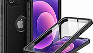 BEASTEK iPhone 12 Mini Waterproof Case, NRE Series Shockproof Dustproof Underwater IP68 with Built-in Screen Protector Anti-Scratch Protective Cover, for Apple iPhone 12 Mini (5.4'') (Black)