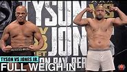 MIKE TYSON VS. ROY JONES JR. | FULL WEIGH-IN AND FACE OFF VIDEO