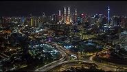 Time lapse of Kuala Lumpur night view (4K)