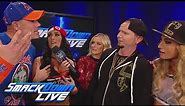 John Cena & Nikki Bella challenge James Ellsworth & Carmella: SmackDown LIVE: Feb. 28, 2017