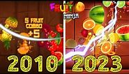 Evolution Of Fruit Ninja Games 2010-2023