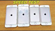 iPhone 6S vs SE vs 5S vs 6 - Speed Test! (4K)
