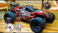 Step by Step how to change a spur gear Traxxas Rustler 4x4 vxl Slash 4x4 VXL Stampede 4x4 vxl