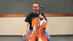 Cello Instruction: A major two octave scale - 5th Position Training