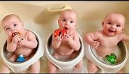 FUNNIEST TRIPLET BABIES can make us LAUGH super HARD! - Cute Triplet Babies Compilation 2