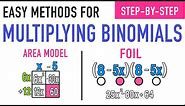 Multiplying Binomials Using Foil Method Math Lesson