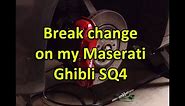 Brake change on a Maserati Ghibli SQ4