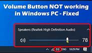 Volume icon NOT working in Windows - Quick Fix