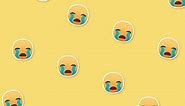 Download crying face emoji background for free