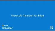 How to Use the Microsoft Translator Edge Extension
