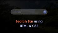 How To Make A Search Bar Using HTML And CSS In 10 Just Minutes
