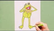How to draw Kermit the Frog