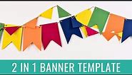 How To Make A Paper Banner Template