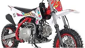 X-PRO 110cc Dirt Bike Gas Dirt Bike Pit Bikes Automatic Transmission Dirt Pitbike with 10"/10" Tires! (Red)