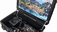Case Club Portable PC Gaming Chassis with Built-in 24" 1ms 144hz Monitor - Build Your Own High Performance Mobile Desktop Computer in Waterproof, Wheeled Case with Integrated Frame & Mounting Points
