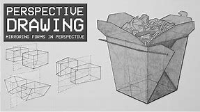 Perspective Drawing 10 - How to Mirror Objects in Perspective