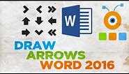 How to Draw Arrows in Word 2016