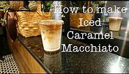Cafe Vlog | Iced Caramel Macchiato with regular size | How to make drink with new recipe