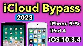 NEW iPhone 5/5c/iPad 4 IOS 10.3.4 iCloud Bypass 2023