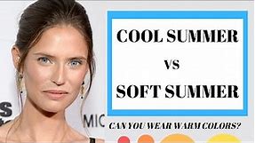 COOL SUMMER VS SOFT SUMMER COLOR PALETTE: CAN YOU WEAR WARM COLORS?