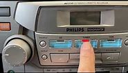 Philips Magnavox AZ2750 CD AM:FM Stereo Cassette Portable Mini System