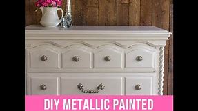 DIY Metallic Painted Furniture - Pearl Effects Tutorial