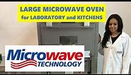Large microwave oven for LABORATORY use and industrial kitchens