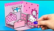 Hello Kitty Room Tutorial / Cute Paper Craft