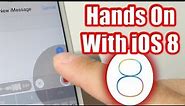 Hands On With iOS 8 iPhone 5s - New Features!