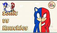 How To Draw Sonic Vs Knuckles EASY Tutorial
