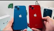 iPhone 13 Blue vs Red Color Comparison