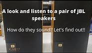 A look and listen to some JBL bookshelf speakers