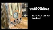1935 RCA Model 118 overhaul, refresh