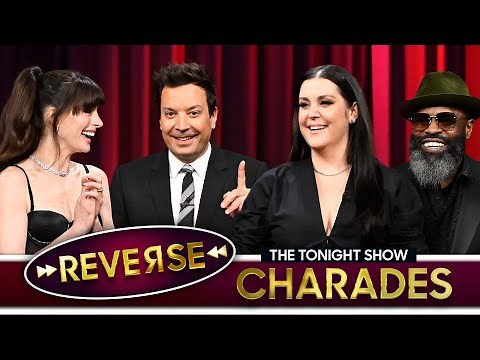 Reverse Charades with Anne Hathaway and Melanie Lynskey | The Tonight Show Starring Jimmy Fallon