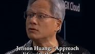 The Art of Startups on Instagram: "NVIDIA CEO Jensen Huang on how one's approach and attitude affects one's work. Do you agree with him? . . . . . #jensenhuang #nvidia #chips #techgadgets #technology #ceo #founder #technology #startup #entrepreneur"