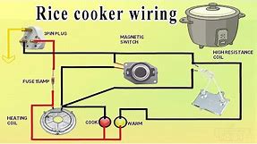 Rice cooker wiring connection