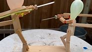 Wooden Fighting Dolls game