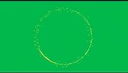 Green Screen Circle Particle Sparkle | 4K | Global Kreators