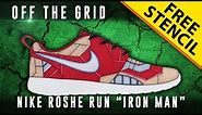 Off The Grid: Nike Roshe Run "Iron Man" w/ Downloadable Stencil