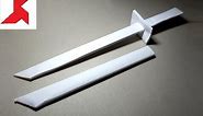 DIY - How to make the SAMURAI SWORD with a scabbard from A4 paper