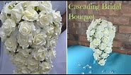 How to create your own cascading bridal bouquet : DIY wedding flowers