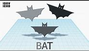 [1DAY_1CAD] BAT (Tinkercad : Know-how / Style / Education) [STL & Printing Service]