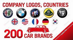Car logos (A-Z) / 200 logo samples #companies #countries #cars #logos# #brand #brands #all #machine