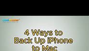 How to back up iPhone to Mac #howto #backup #iphone #mac #iphonetips