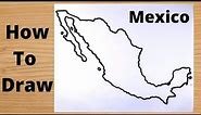 How To Draw Mexico Map - Hidden Trick