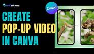 animation tutorial how to create pop up phone video in Canva using video background remover