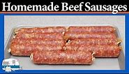 Homemade Beef Sausages