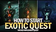 How to Start the Wicked Implement Exotic Quest in Deep Dives (Broken Blades & Statues) [Destiny 2]